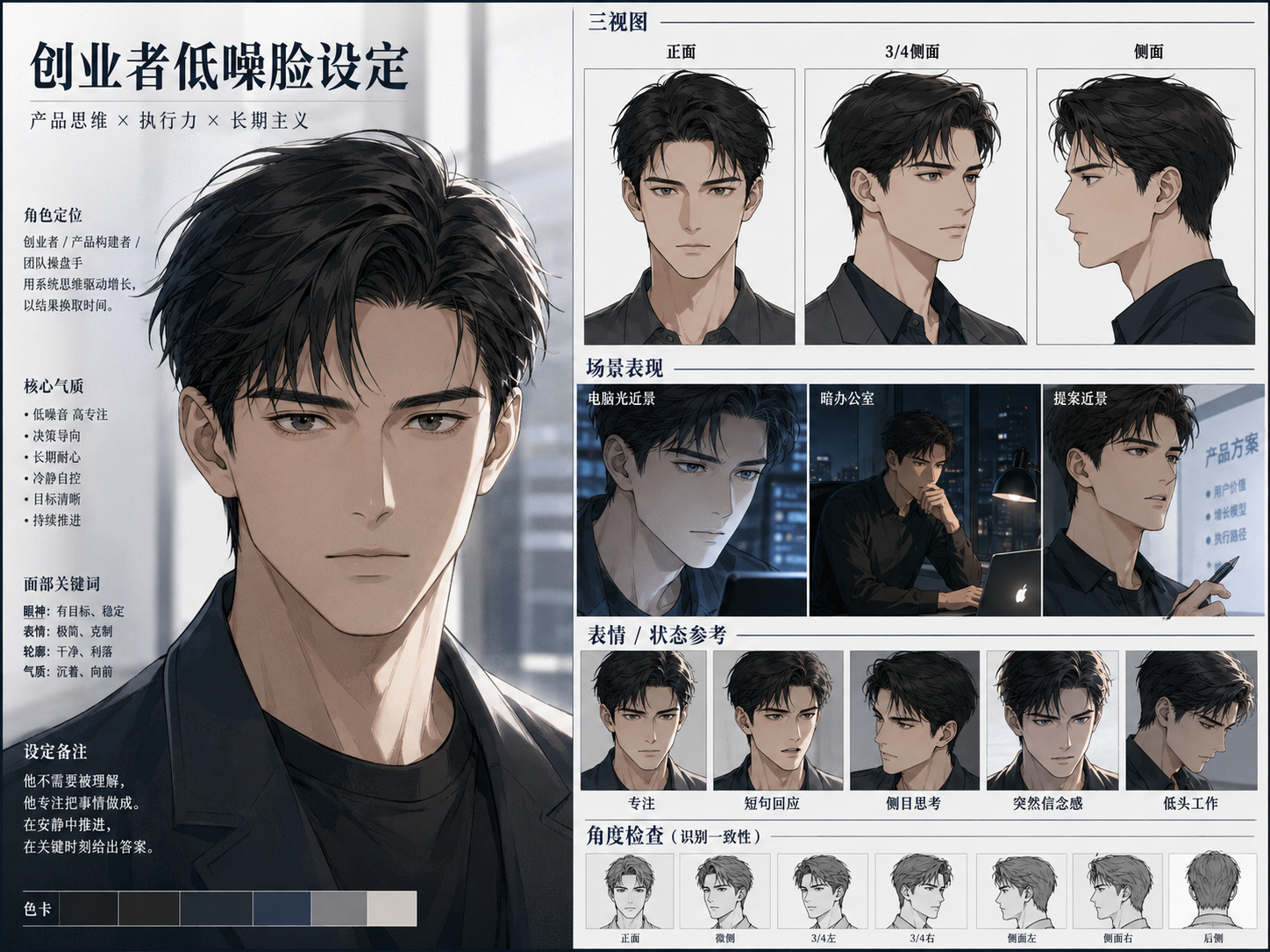 Founder Focus Character Face