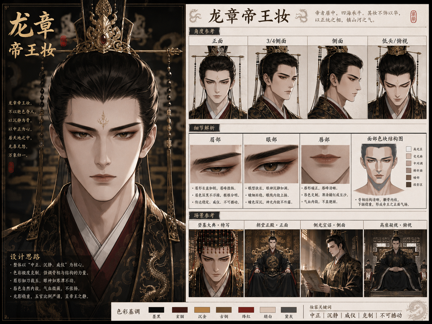 Dragon Seal Emperor Makeup Design