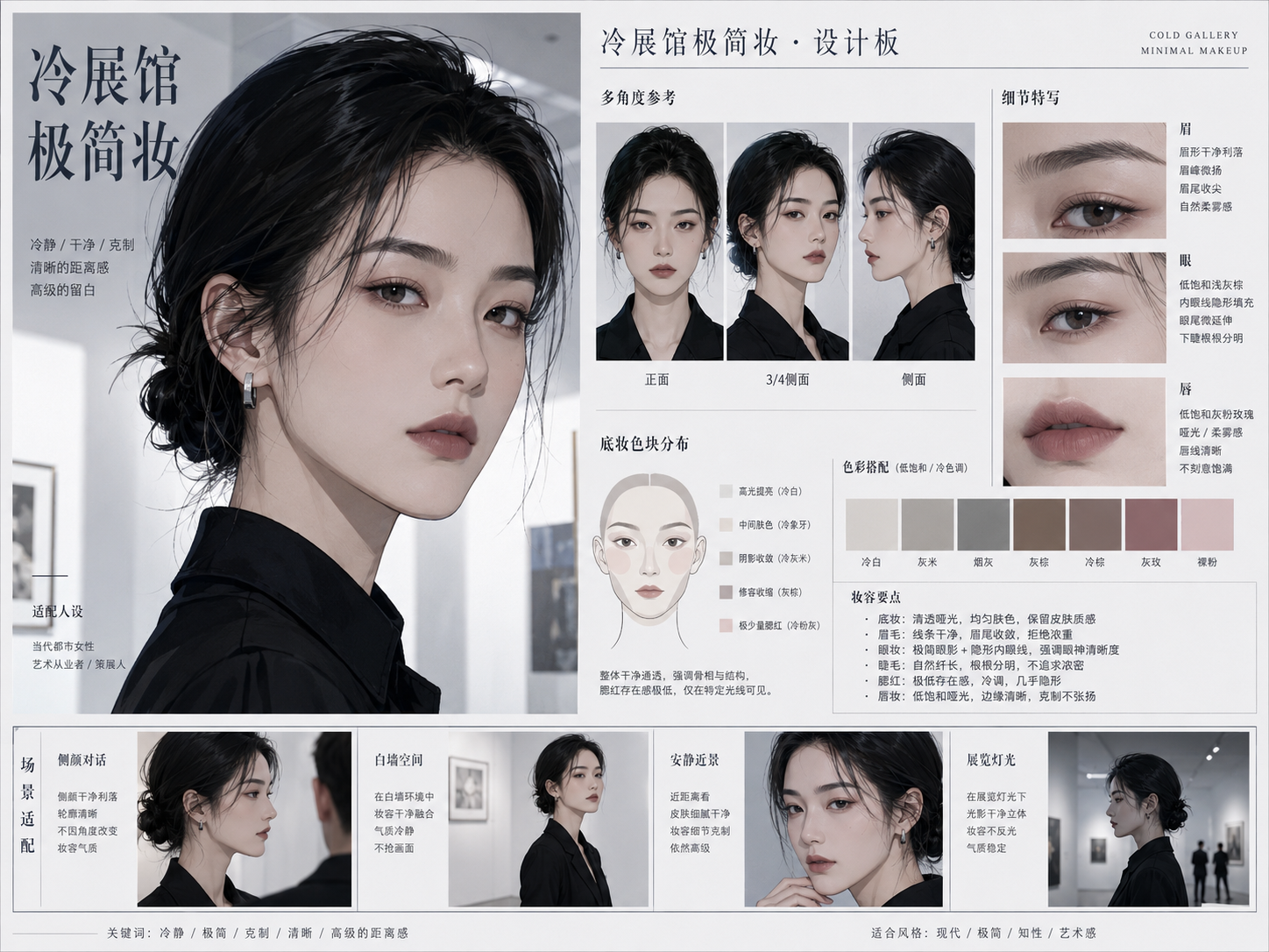 Gallery Minimal Cool Makeup Design