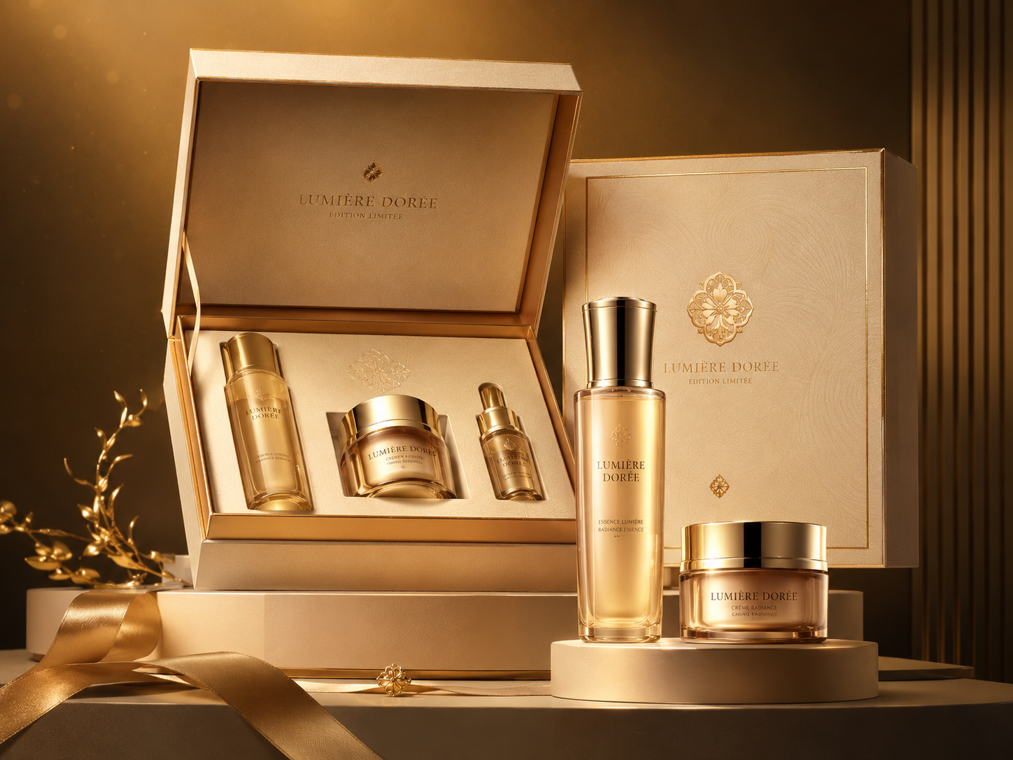 Warm Gold Giftbox Launch Light
